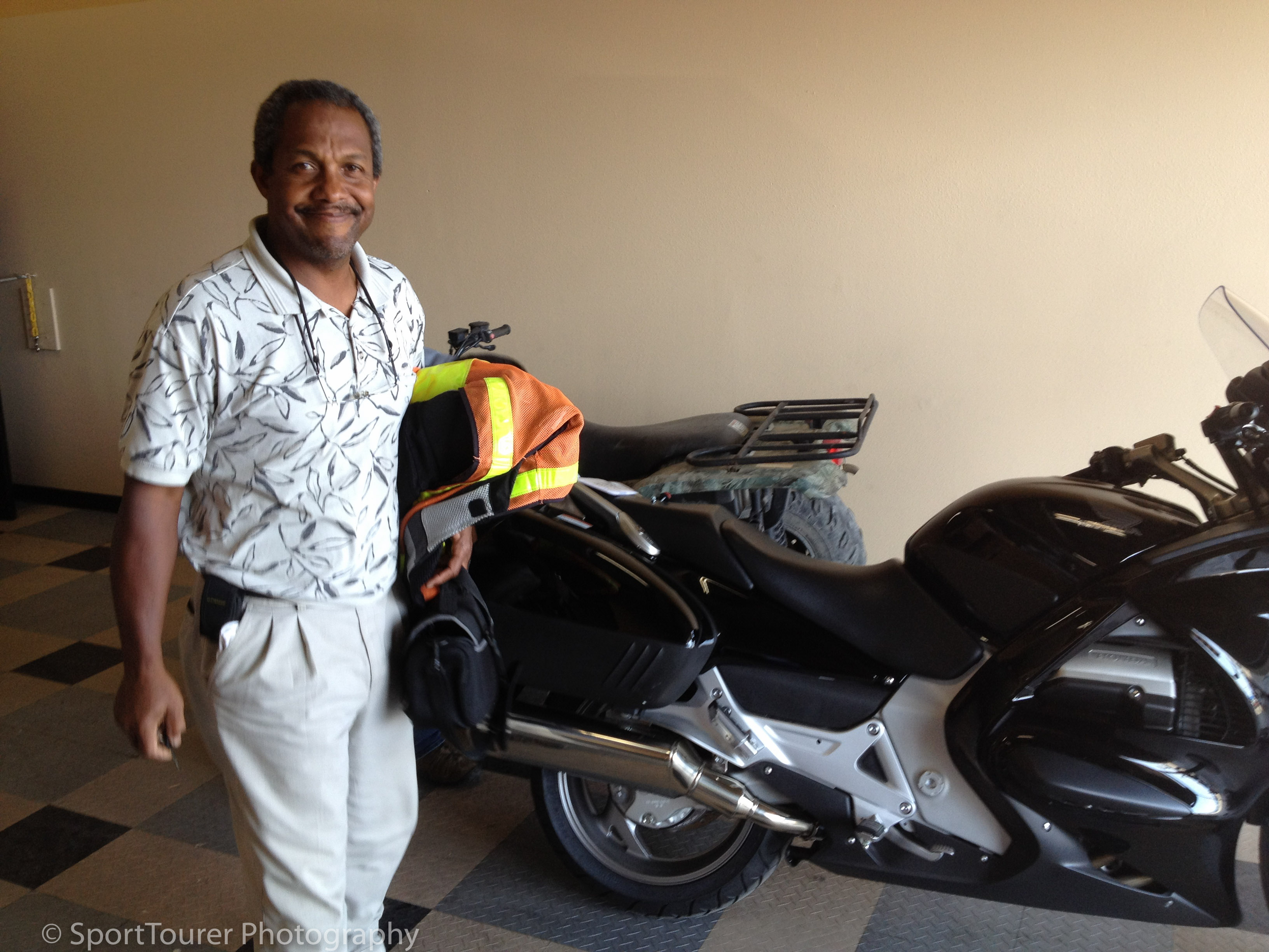  There's that same smile again. Recognize it? Taking delivery of my new ST1300 