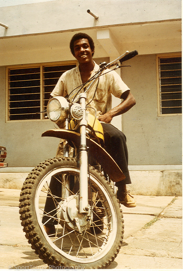  1978. Just got the Ducati 450 dirt bike fixed. Dang, that thing had power and turned out to be a temperamental beast of a machine! 