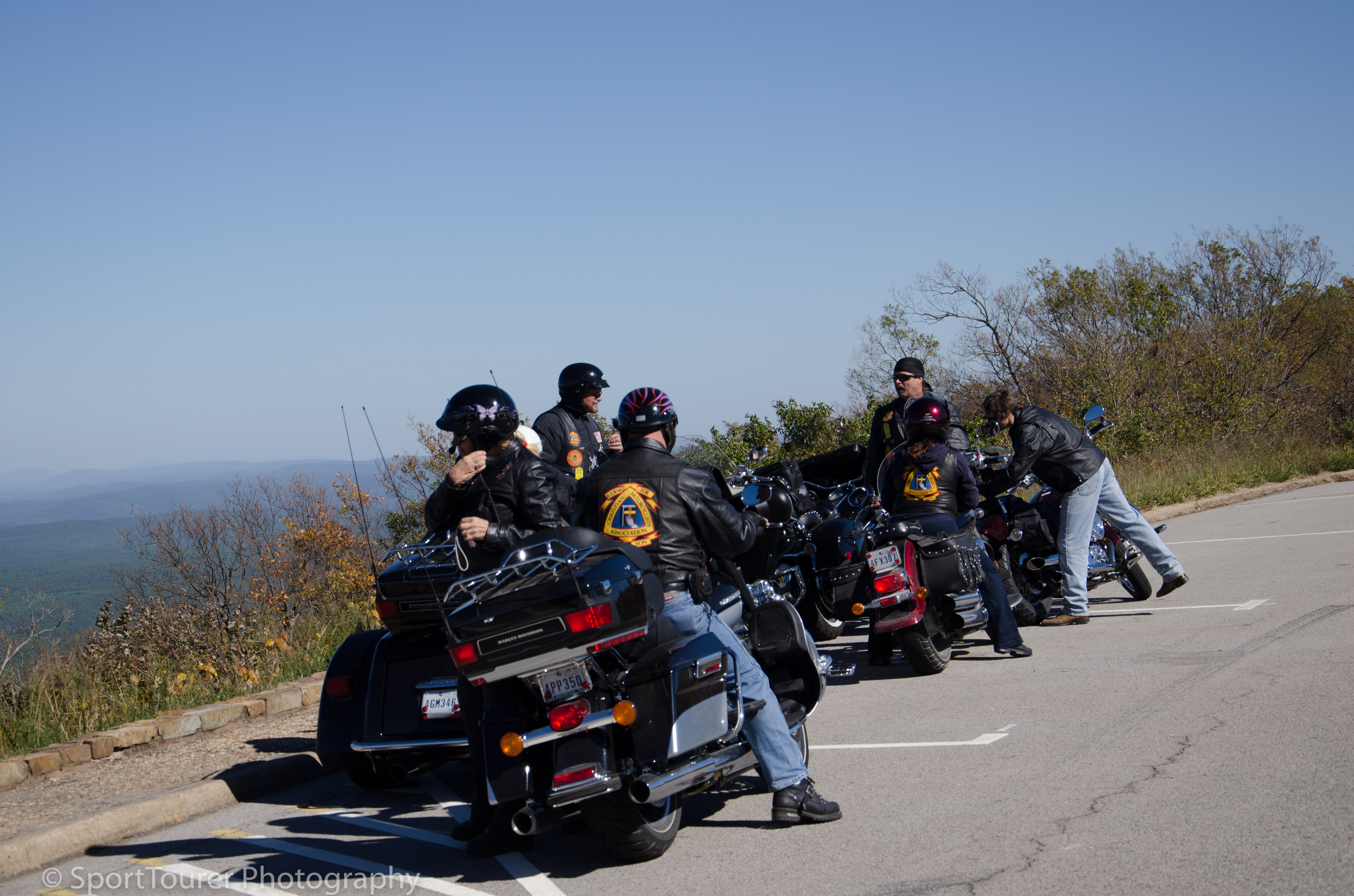  Meeting up with other bikers enjoying the same passions as we do. 