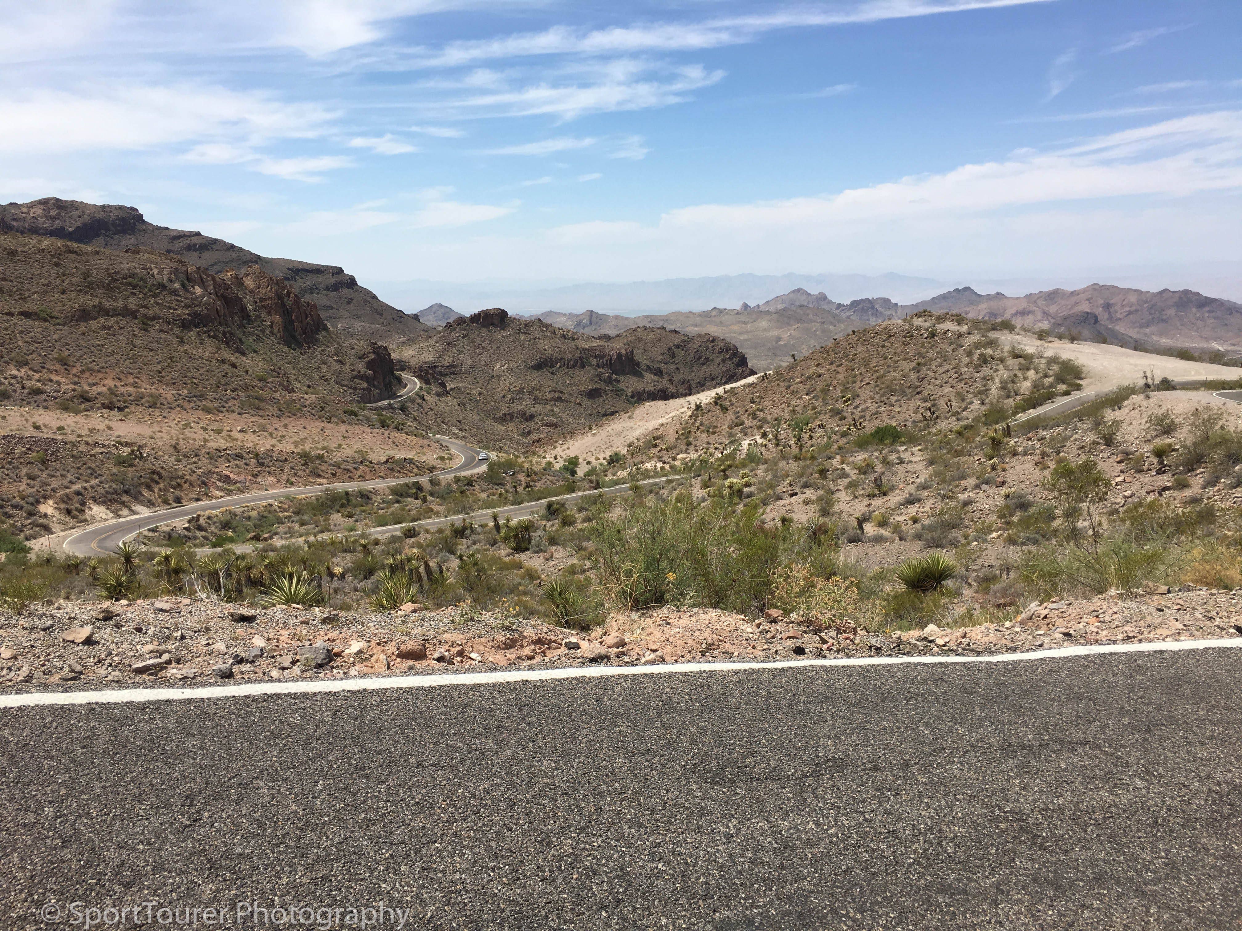  An unforgettable mountain road. What a thrill ride on approach to Oatman, Arizona. Perfect riding weather and excellent road quality. There wasn't much more I could ask for at such a time! 
