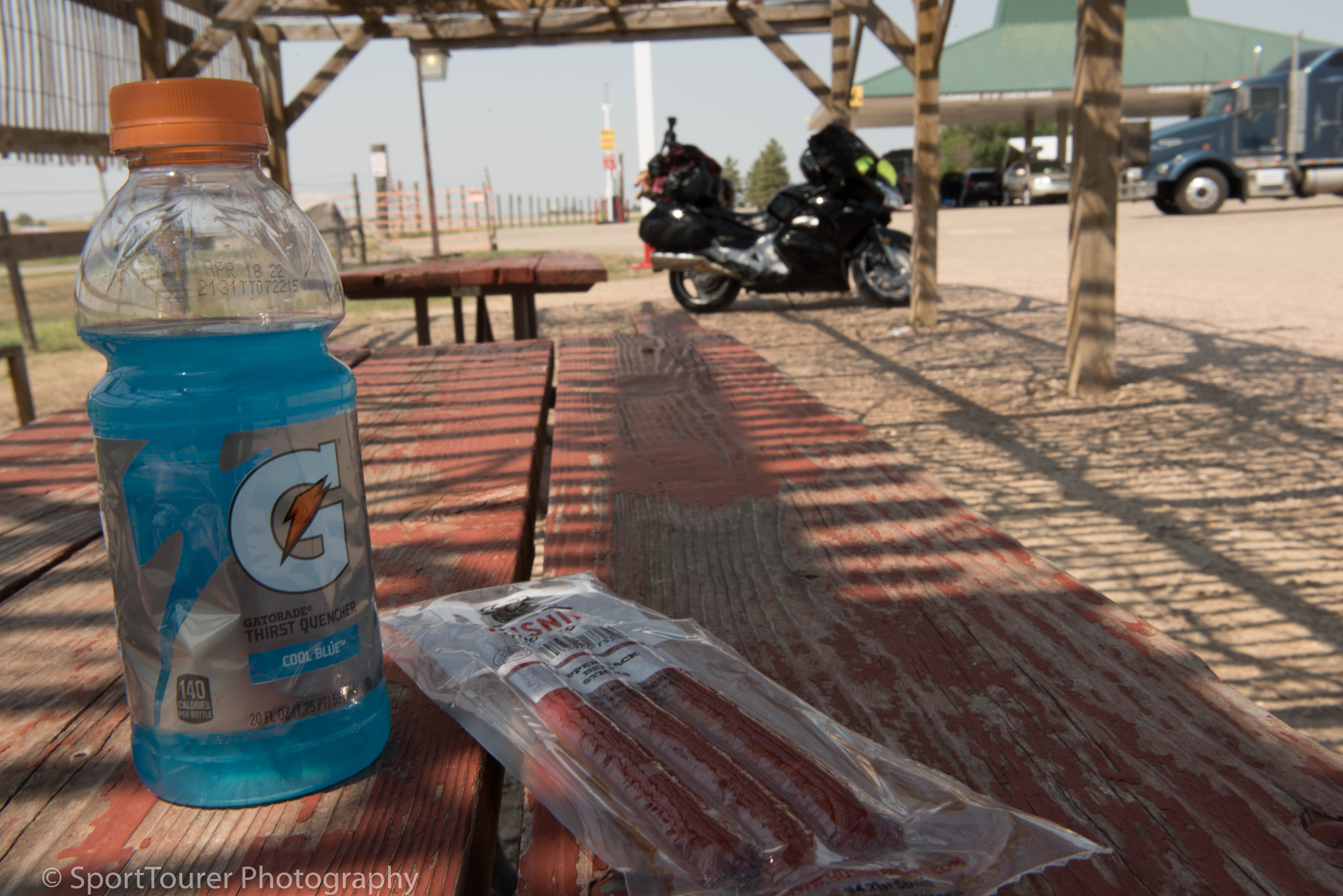  Electrolytes and Protein over a lunch break. Went down well and prepared me for the coming heat of the 1880's Town, South Dakota day. 