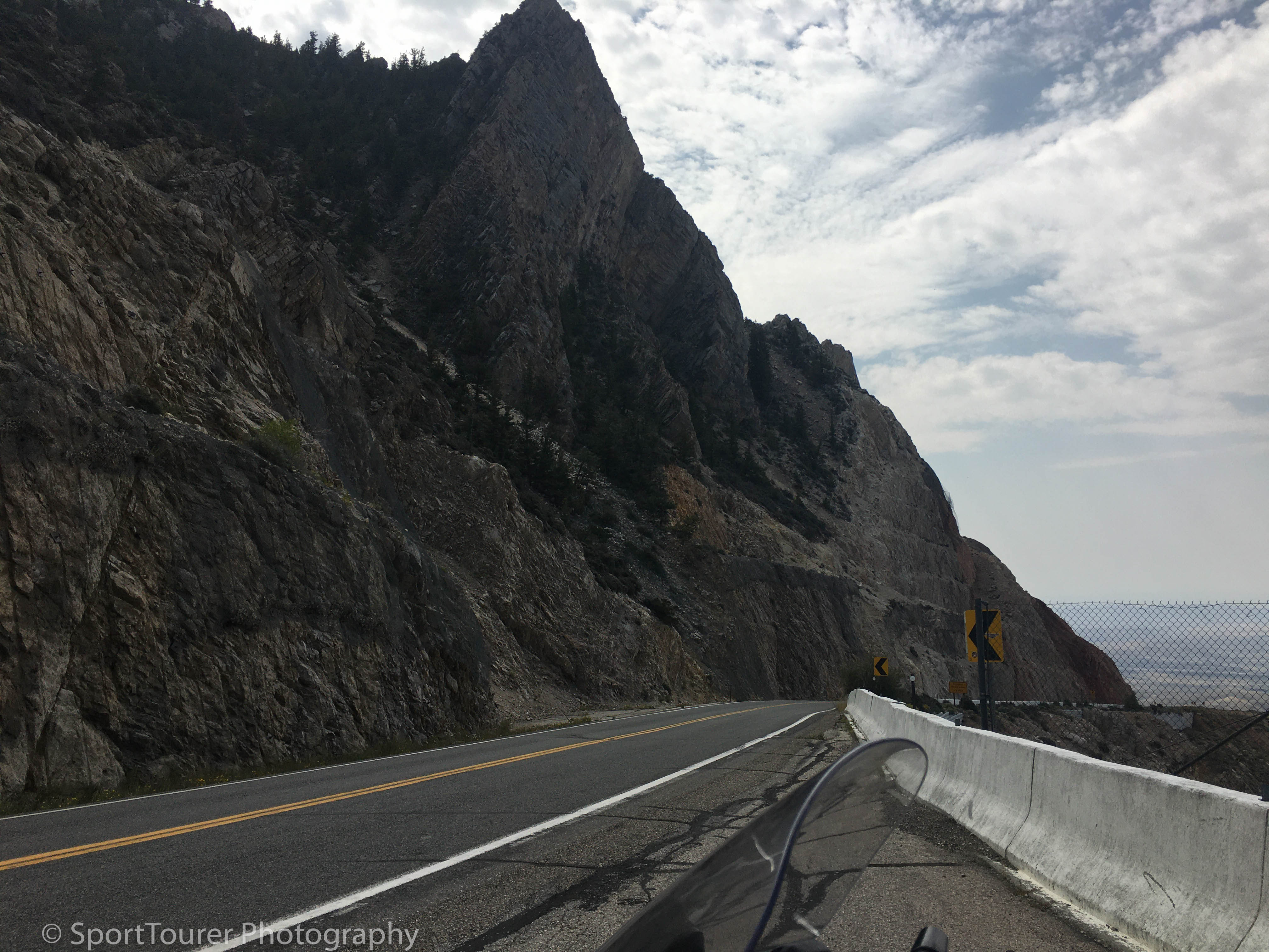  Even the descents can be exciting! This part of highway 14 is subject to closure every winter. 