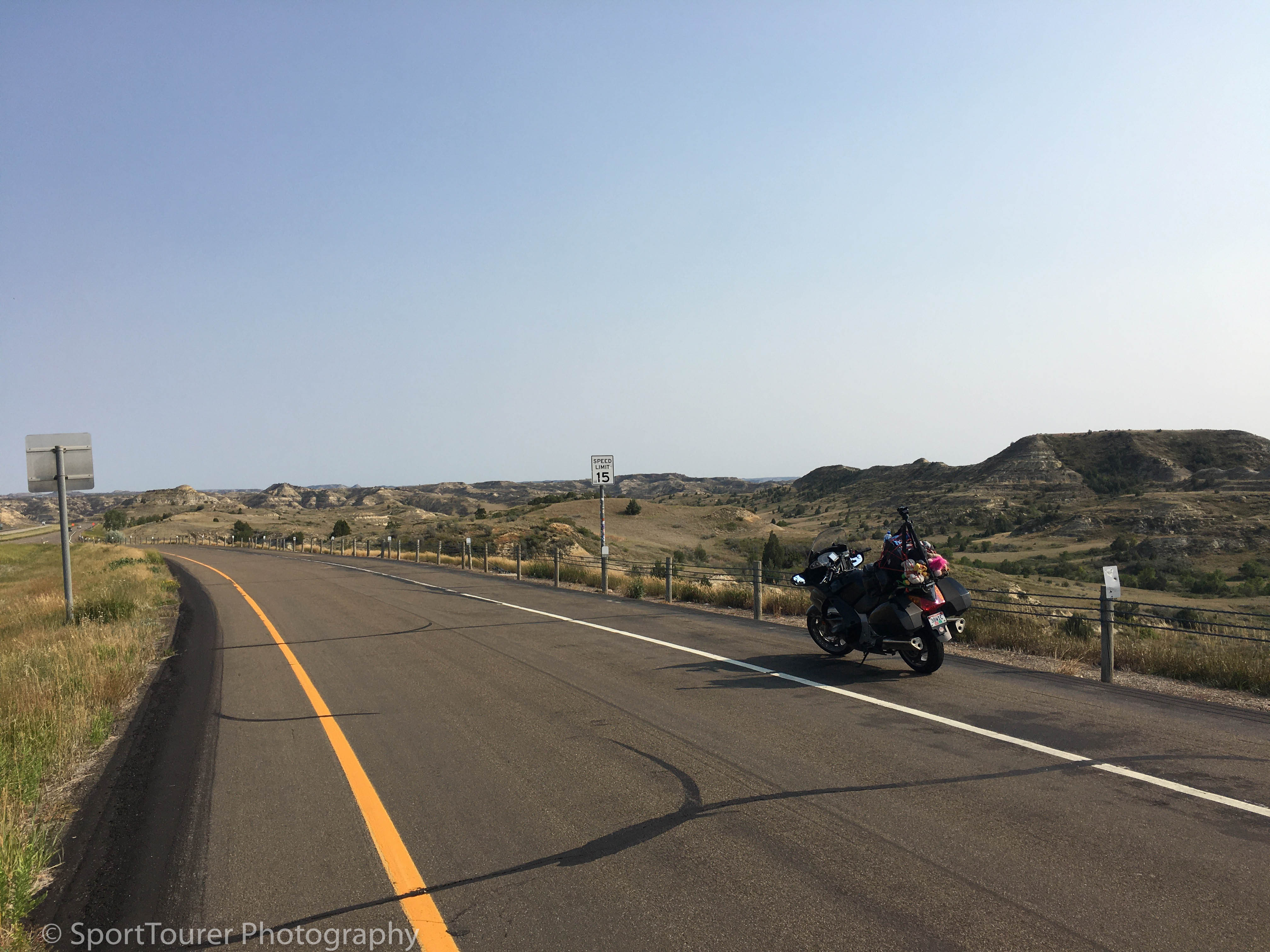  Taking it all in on approach to Medora, ND 