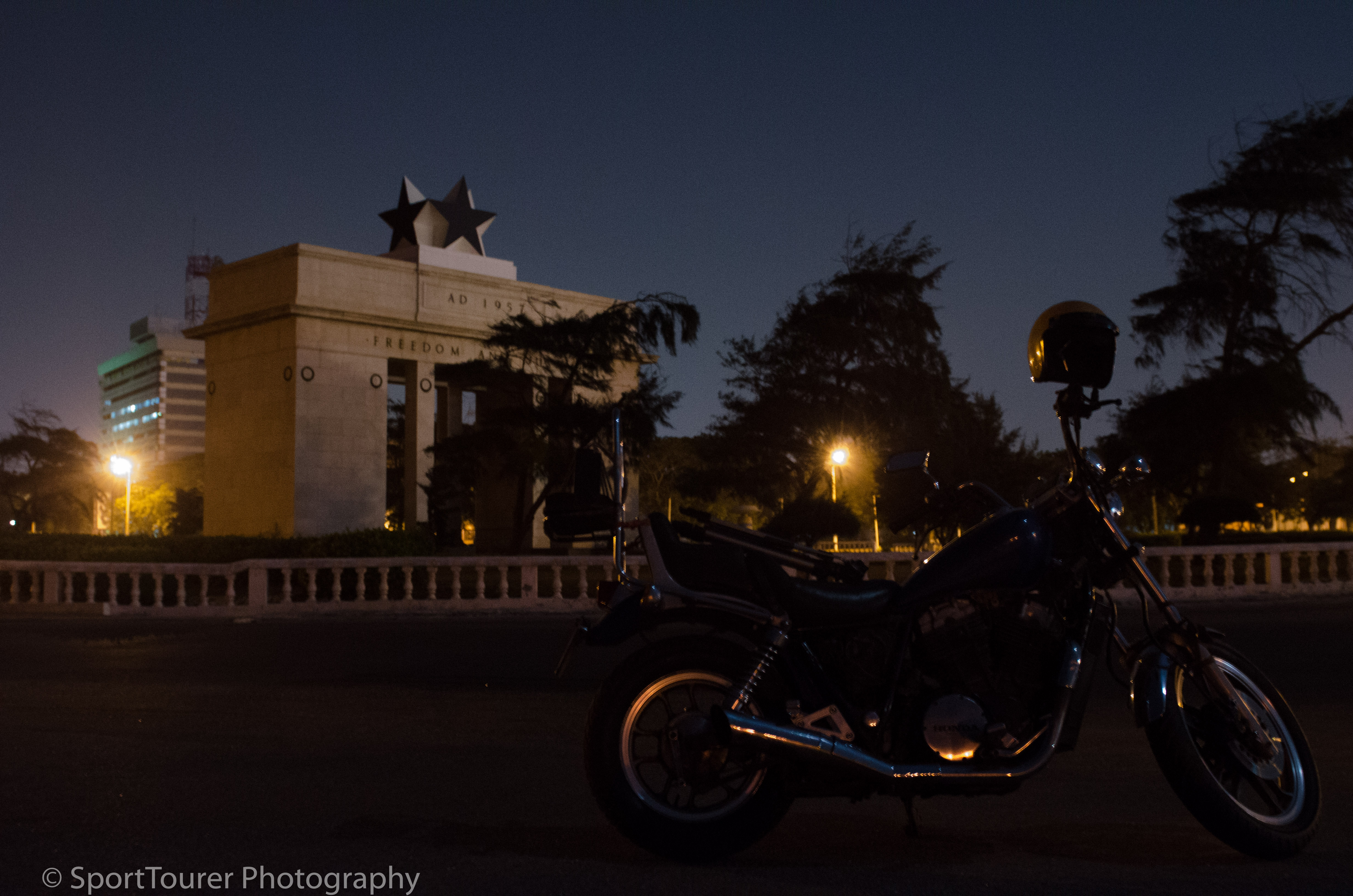  Night photography in the streets of Accra, Ghana. November 2011 