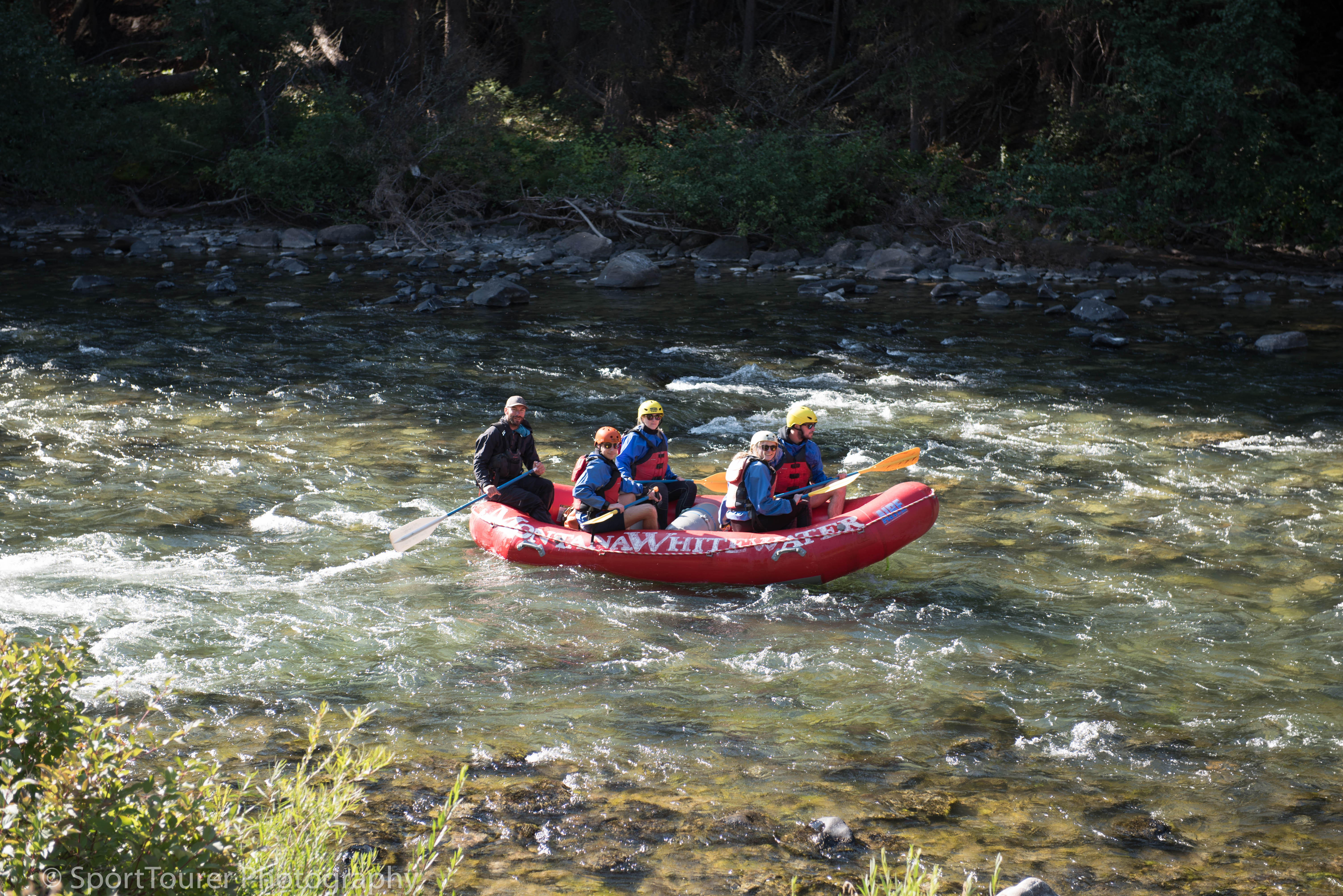  Tourists living their dreams on the Yellowstone River. I took this photo from the 