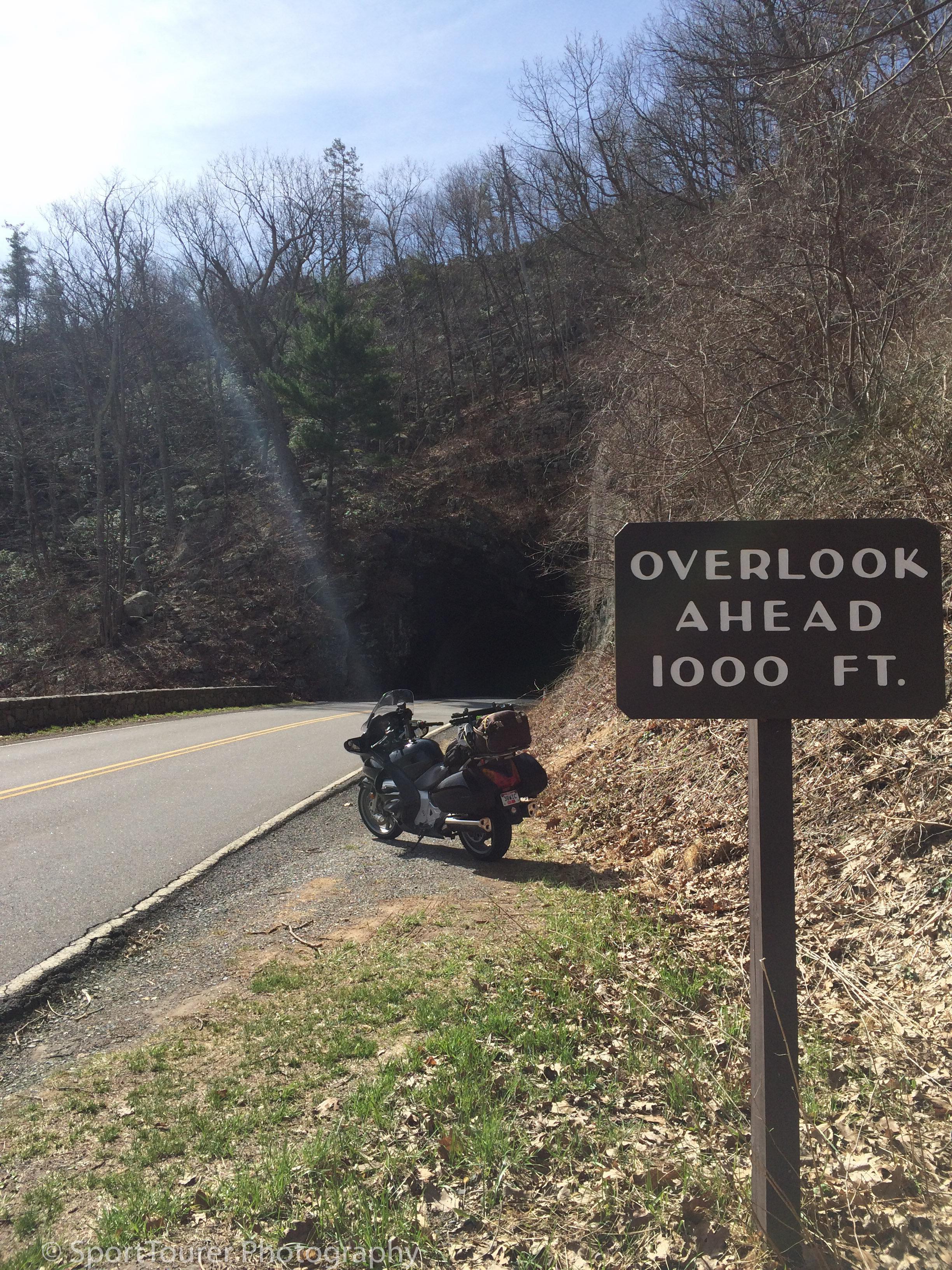  One of the many tunnels along the Skyline Drive. 