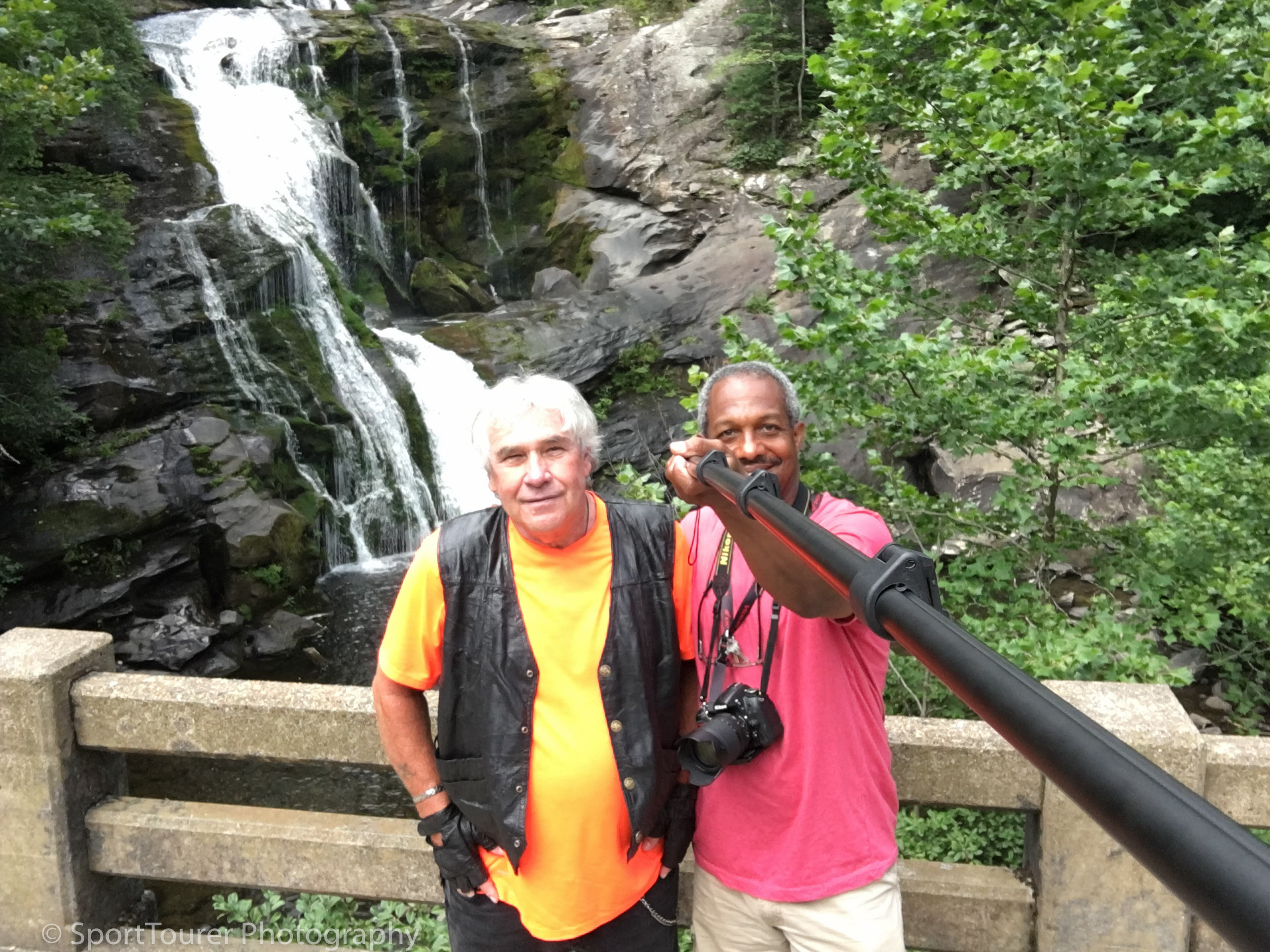  Aubry and I at the Bald River Falls 
