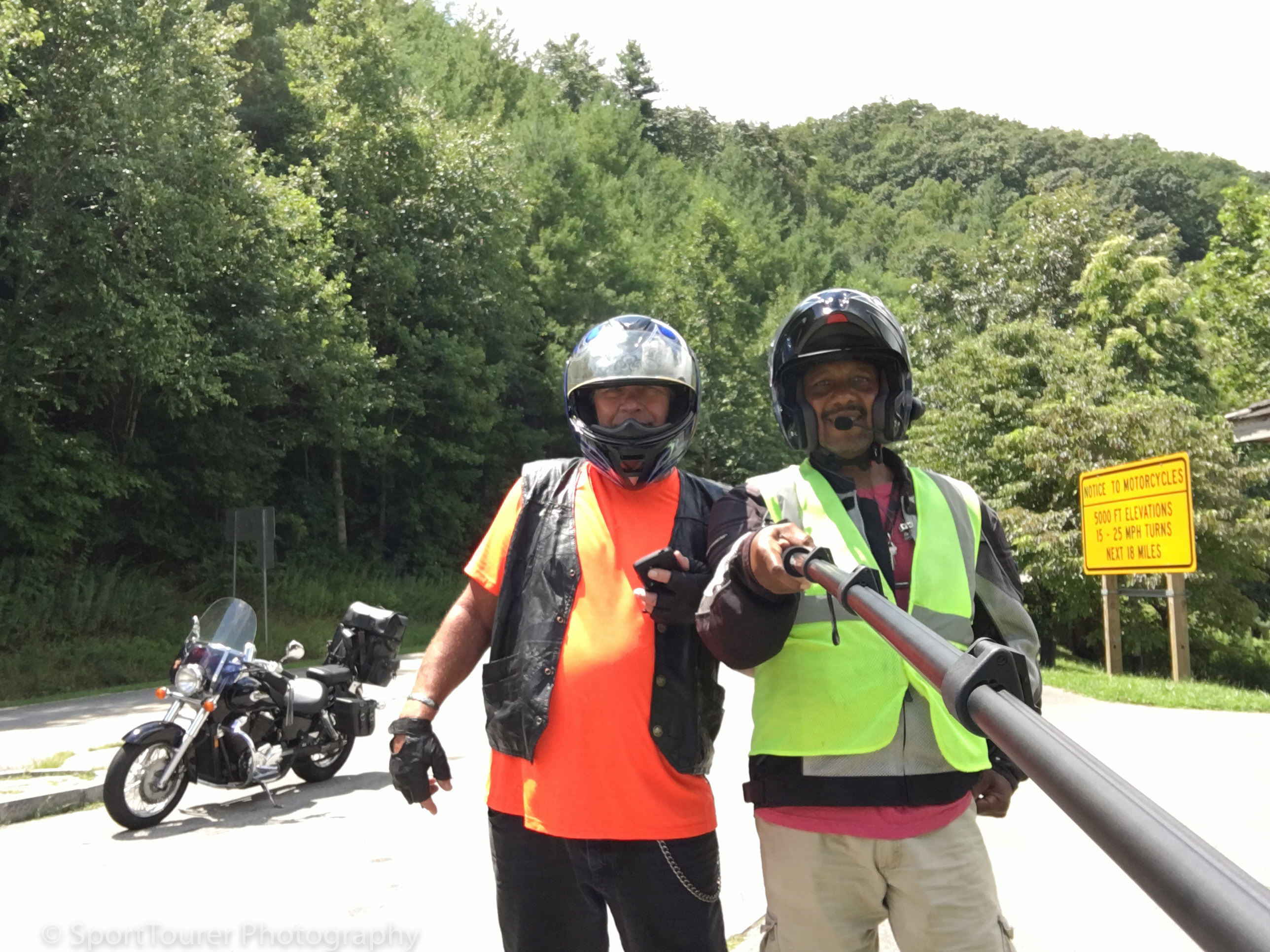  Aubry and I along the Cherohala Skyway 