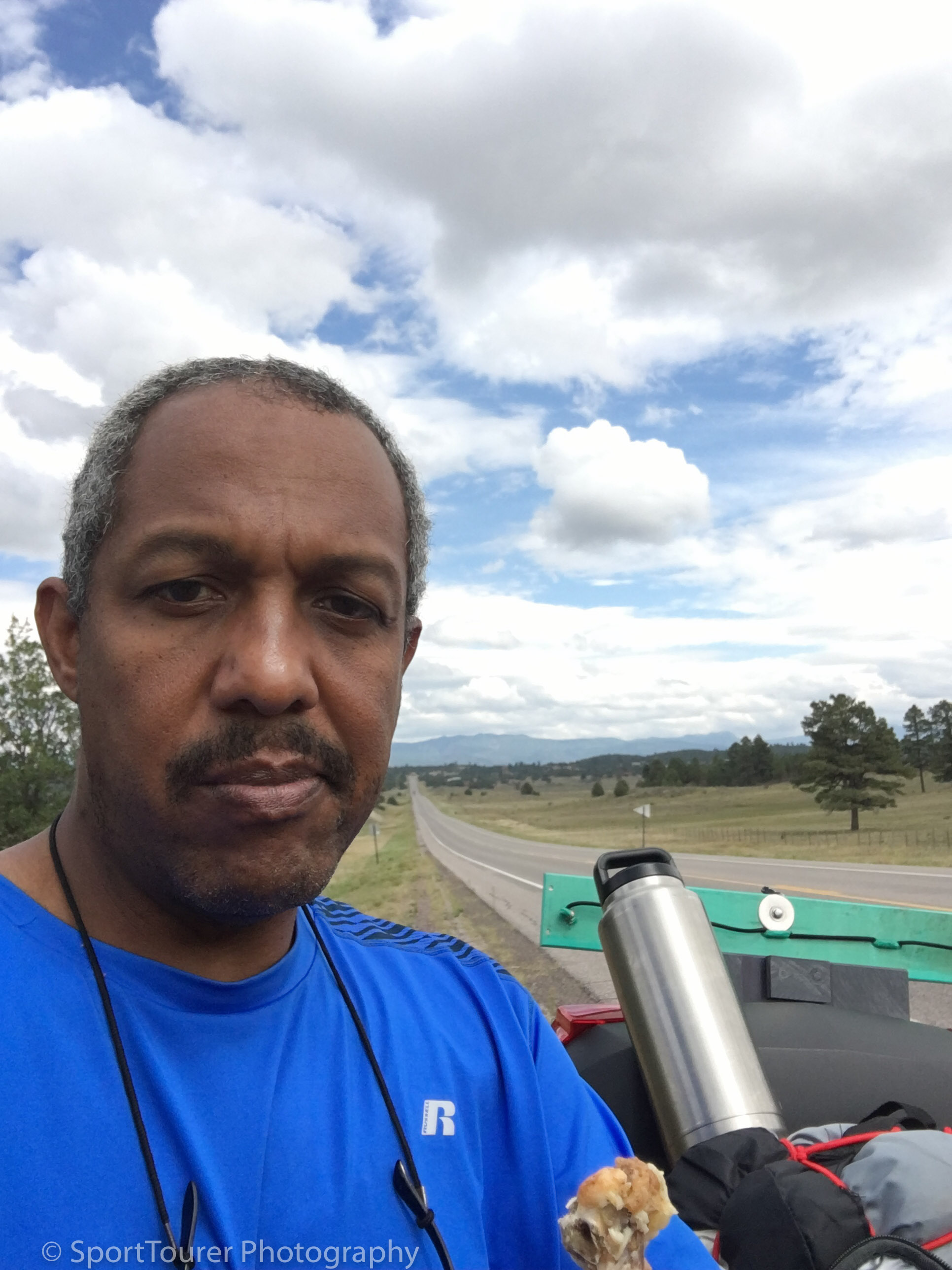 Snack break just outside of Chama, NM. 