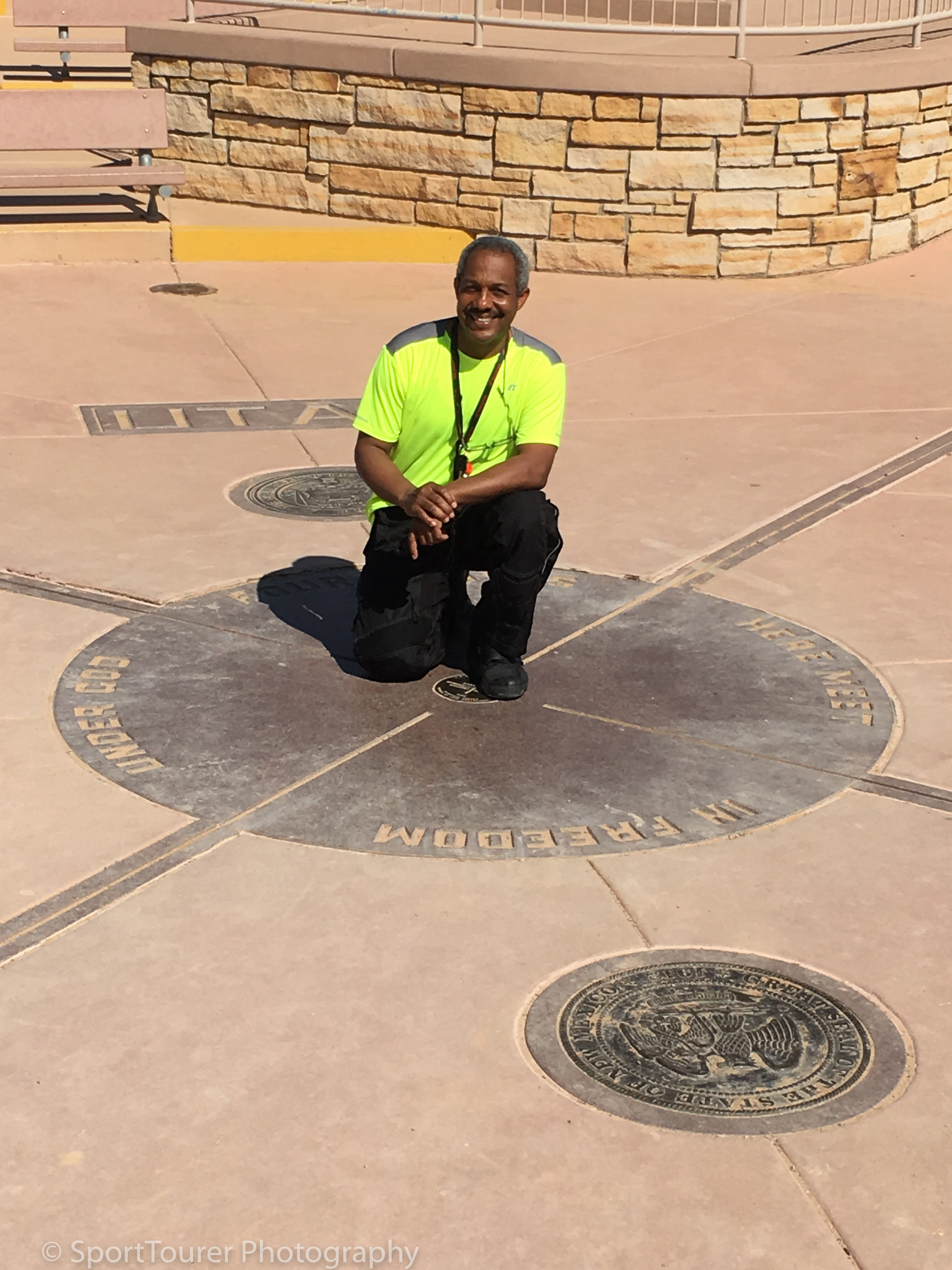  The Four corners of Utah, New Mexico, Colorado and Arizona. 
