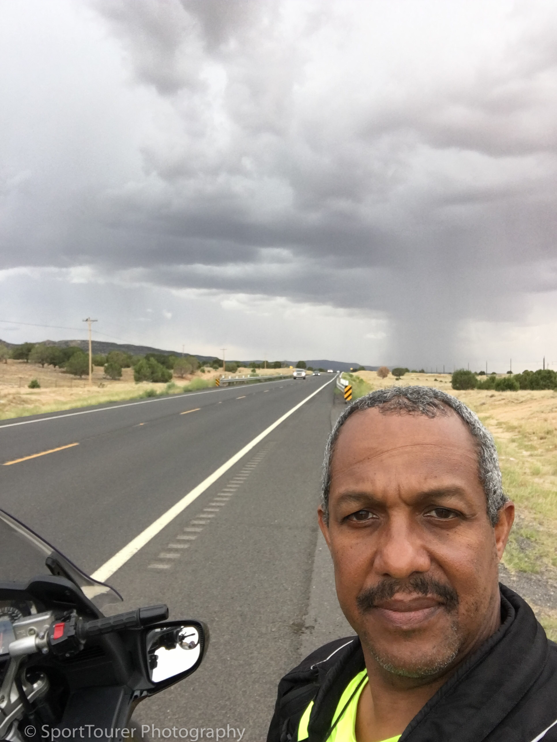  Uncertainty of the threat of rainfall in my face. 
