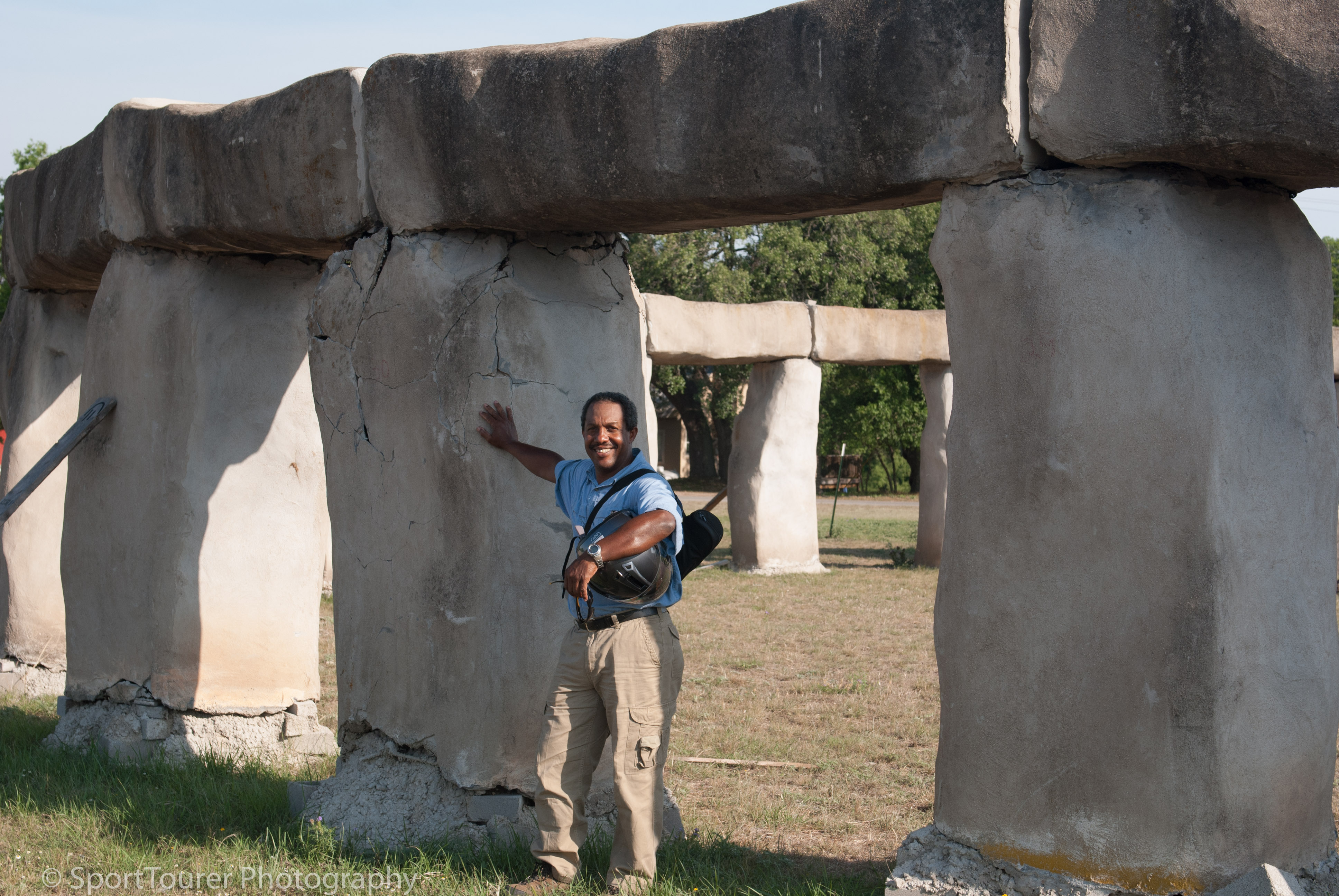  At the Stonehenge replica just outside of Ingram, TX. 
