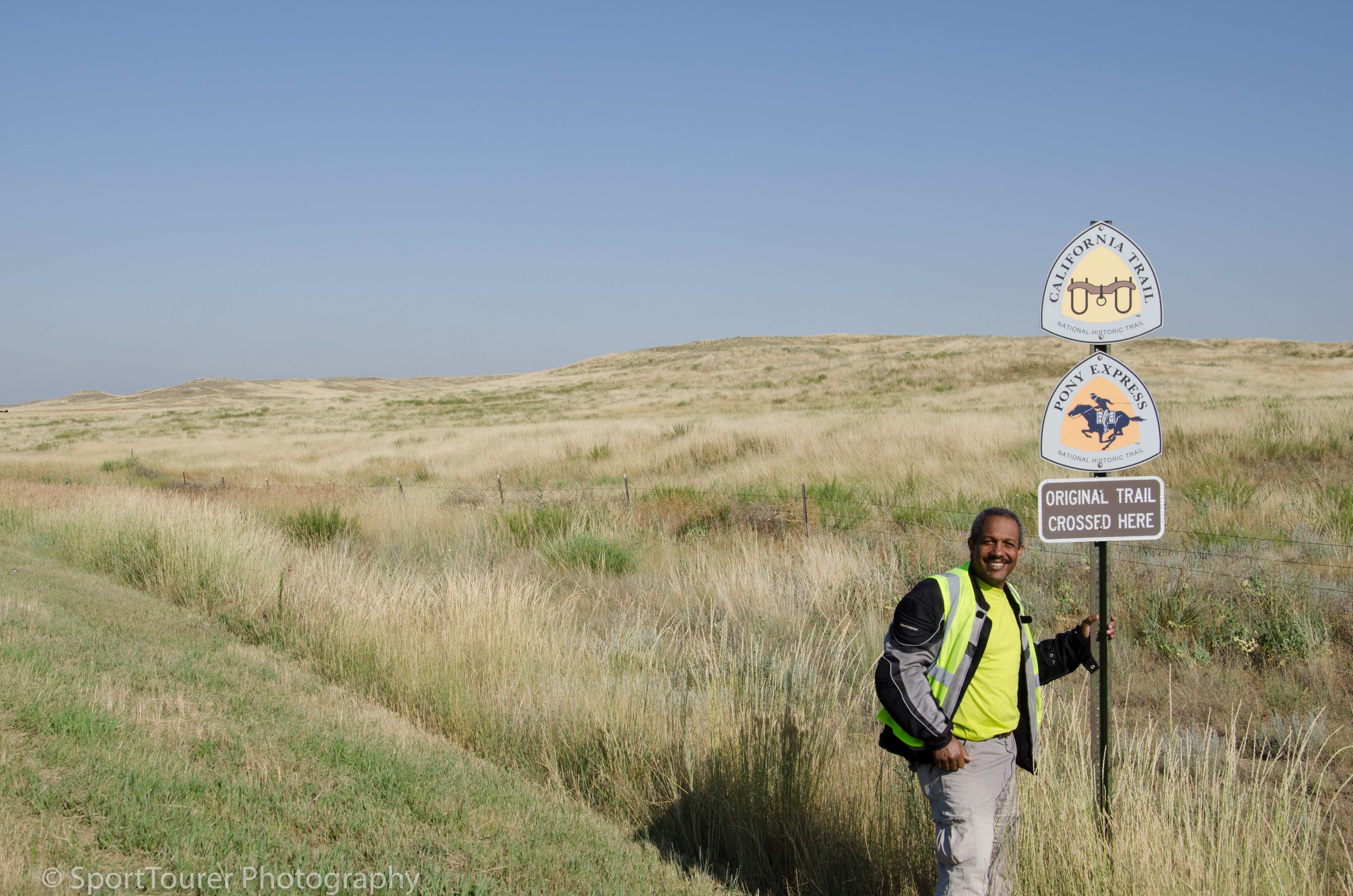  Crossing a historically important trail in the past life of the Old West. 