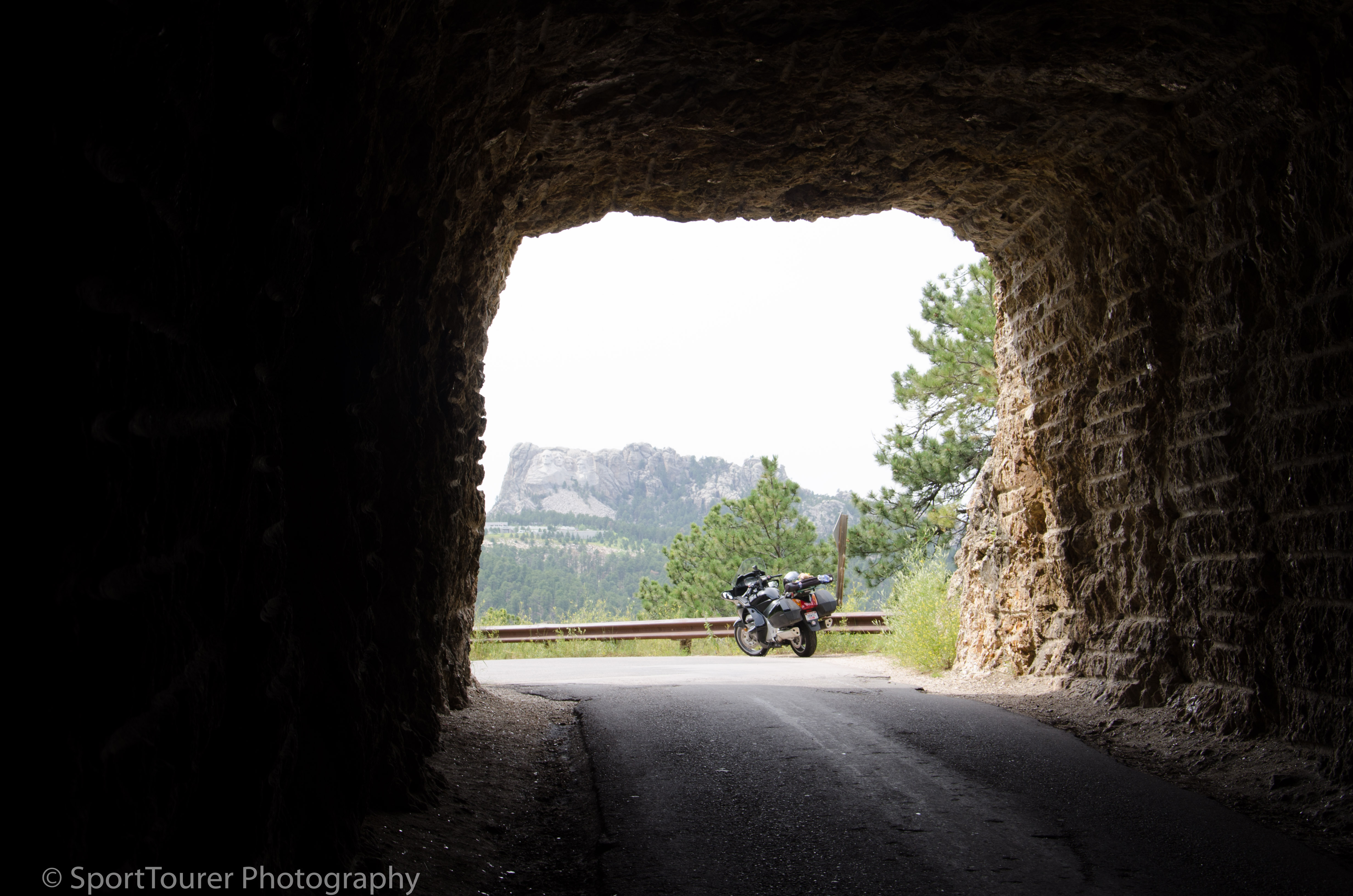  ....... just like a picture in a frame - with the Mount Rushmore monument in the background. 